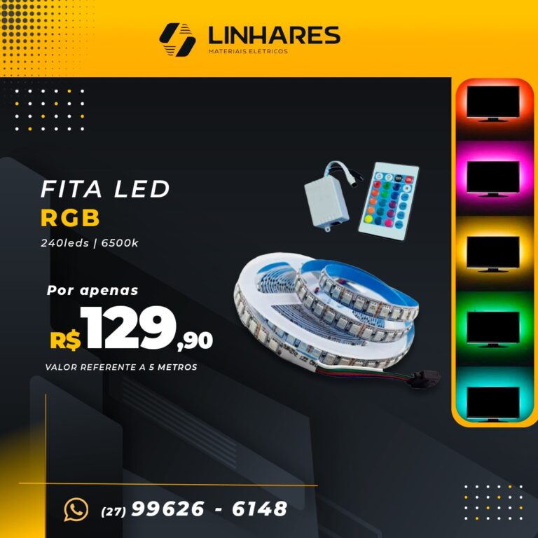 WhatsApp Image 2022-08-09 at 15.40.07 (1) FITA LED RGB 240 LEDS 6500K - Imagem 1